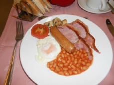 English Breakfast at the Shirley Heights, Blackpool